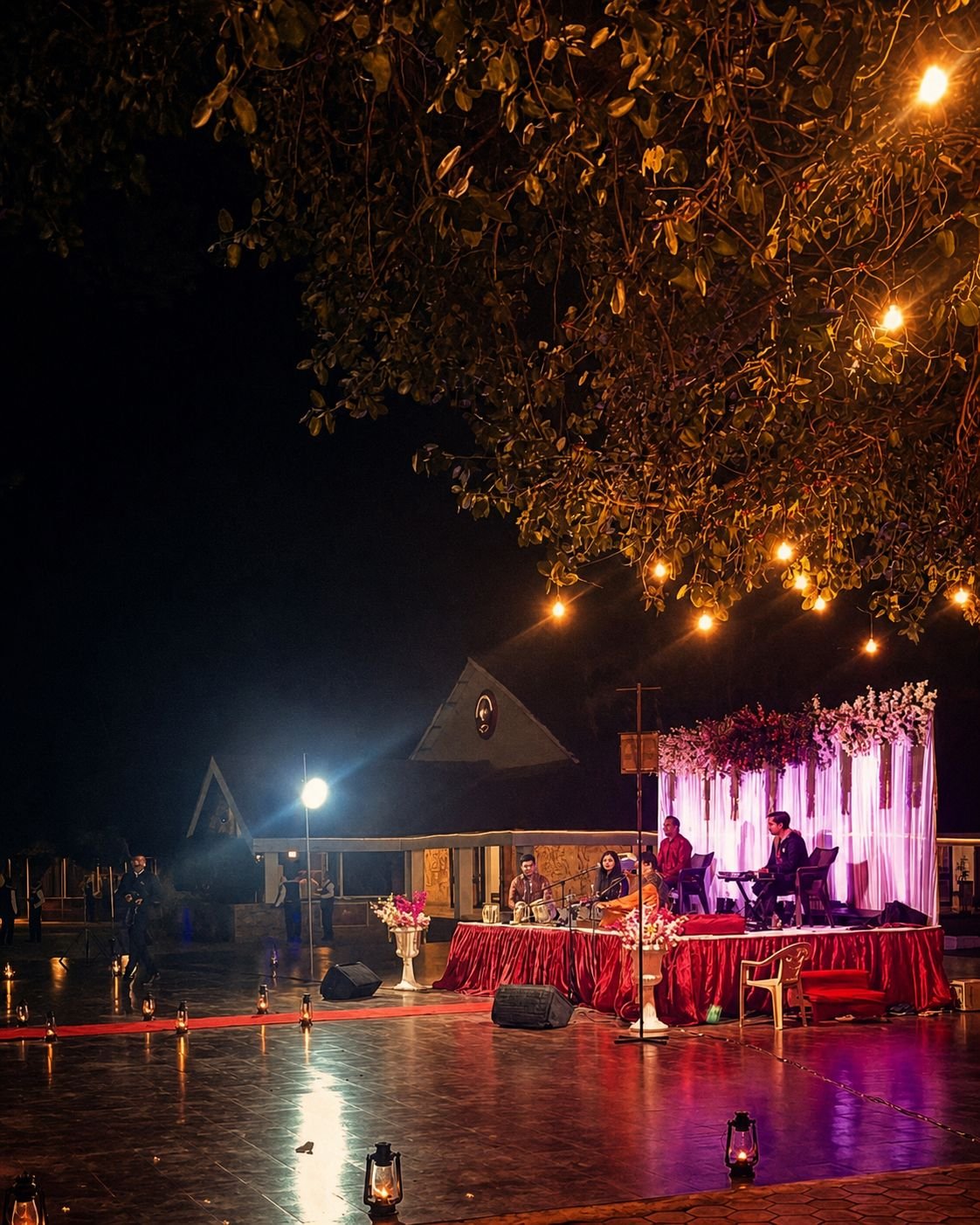 Performance at the SBI Annual AMCC Conclave, on a lawn stage
