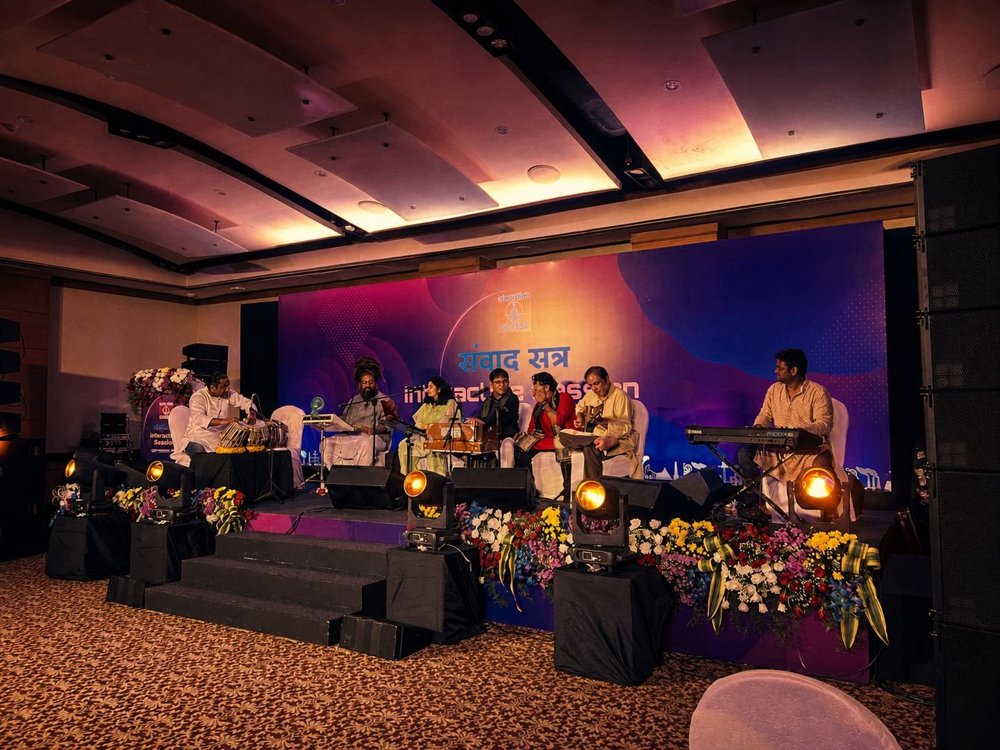 Sham-e-Ghazal for Shriram, with a large LED backdrop